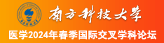 丰满肥逼无码视频南方科技大学医学2024年春季国际交叉学科论坛